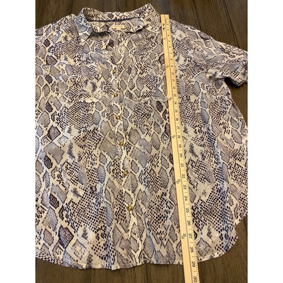 Anthropologie Snake Print Blouse - Picture 11 of 12